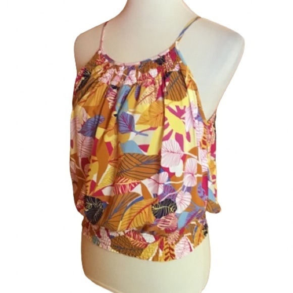 C & C California bright leaves tank top - Picture 1 of 12